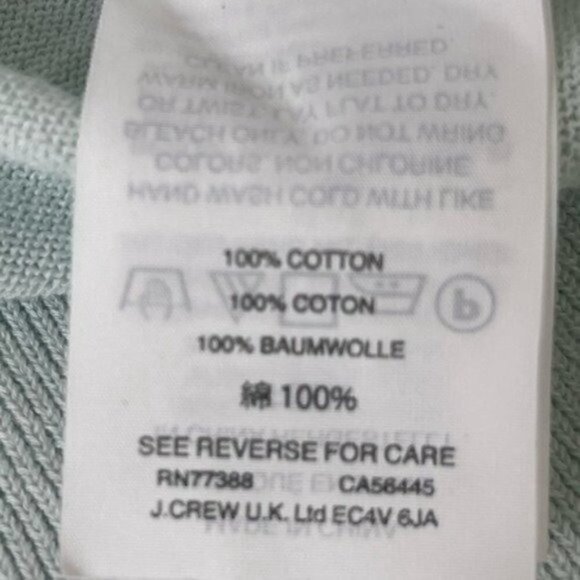 J.CREW V-neck sweater summer weight seafoam green size Small style G1293 - Picture 6 of 7